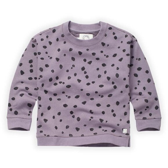 Animal Print Sweatshirt - Ice Purple - Picture 2 of 2